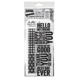 Stampers Anonymous Mixed Media #40 Tim Holtz Stamps/Stencil (THMM140)