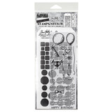 Stampers Anonymous Mixed Media #9 Tim Holtz Stamps/Stencil (THMM109)