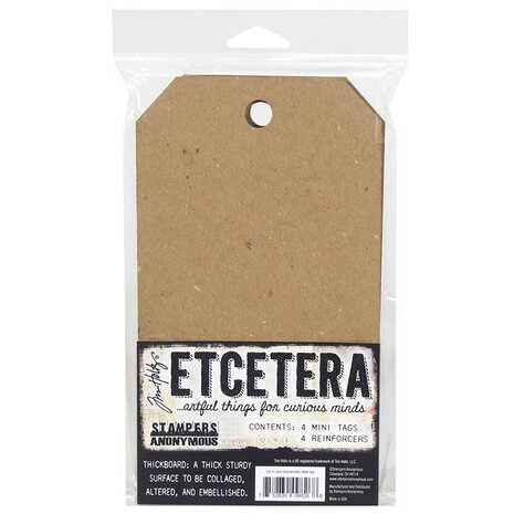 Stampers Anonymous Mini Tag Tim Holtz Etcetera Chipboard (THETC004) Stampers Anonymous Mini Tag Tim Holtz Etcetera Chipboard (THETC004)