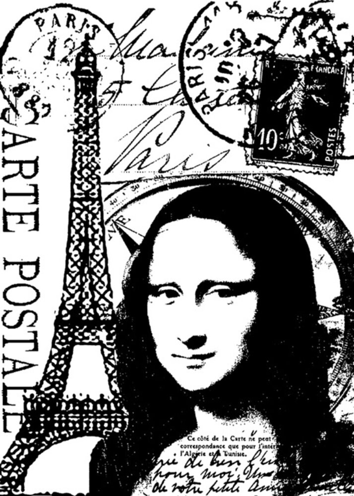 Stampers Anonymous Paris Tim Holtz Components Cling Mount Collage Stamp (COM015) Stampers Anonymous Paris Tim Holtz Components Cling Mount Collage Stamp (COM015)