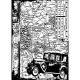 Stampers Anonymous Car Tim Holtz Components Cling Mount Collage Stamp (COM013)