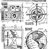 Stampers Anonymous Travel Blueprint Tim Holtz Cling Stamps (CMS148) Stampers Anonymous Travel Blueprint Tim Holtz Cling Stamps (CMS148)