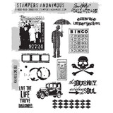 Stampers Anonymous Mini Muse Tim Holtz Cling Stamps (CMS063)
