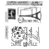 Stampers Anonymous I See Paris Tim Holtz Cling Stamps (CMS009)