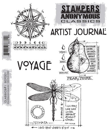 Stampers Anonymous Classics #1 Cling Mount Stamps (CBSCF001) Stampers Anonymous Classics #1 Cling Mount Stamps (CBSCF001)