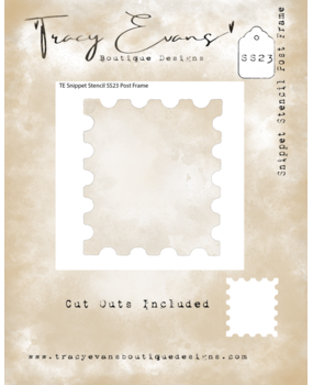Tracy Evans Post Frame 4x4 Inch Snippet Stencil (SS023)