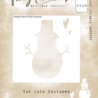Tracy Evans Snowman 4x4 Inch Snippet Stencil (SS026)