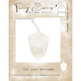 Tracy Evans Acorn 4x4 Inch Snippet Stencil (SS028)