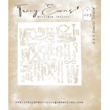 Tracy Evans Grunge 6x6 Inch Stencil (ST003)