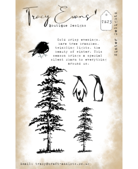 Tracy Evans Winter Delights A7 Stamp (TE023)