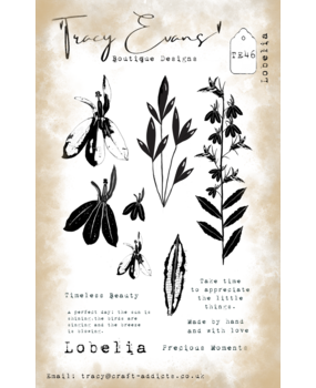 Tracy Evans Lobelia A6 Stamp (TE046)