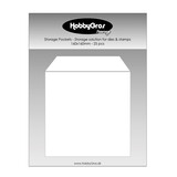 HobbyGros Storage Storage Pockets for Dies and Stamps 160x160mm (25pcs) (SS133)