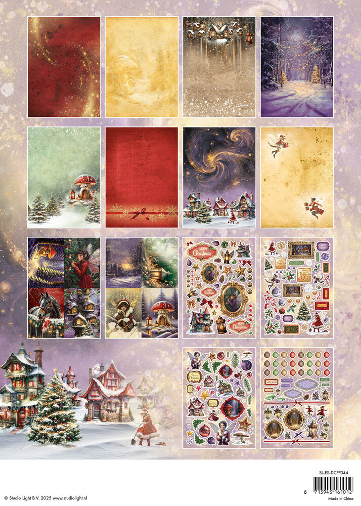 Studio Light Fairy Christmas Essentials Die-cut Paper Pad (SL-ES-DCPP344) Studio Light Fairy Christmas Essentials Die-cut Paper Pad (SL-ES-DCPP344)
