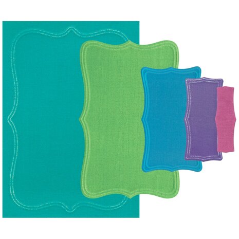 Sizzix Framelits Die by Stacey Park Reversed Doris Dotted Top Note (8pcs) (666847) Sizzix Framelits Die by Stacey Park Reversed Doris Dotted Top Note (8pcs) (666847)