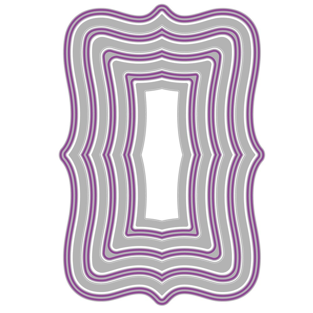 Sizzix Framelits Die by Stacey Park Reversed Doris Dotted Top Note (8pcs) (666847) Sizzix Framelits Die by Stacey Park Reversed Doris Dotted Top Note (8pcs) (666847)