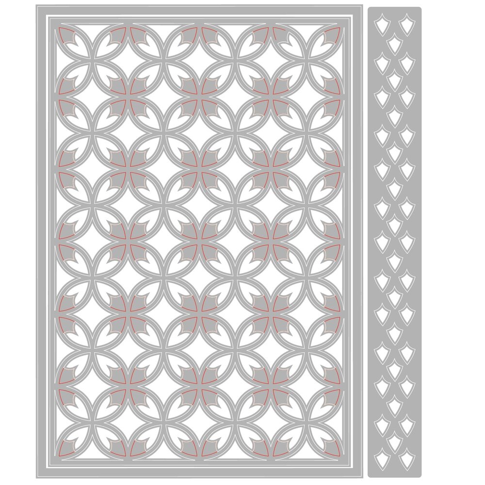 Sizzix Thinlits Die by Stacey Park Wrappings & Trim Front (3pcs) (666897) Sizzix Thinlits Die by Stacey Park Wrappings & Trim Front (3pcs) (666897)