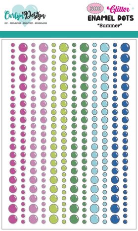 CarlijnDesign Glitter Enamel Dots Summer (300pcs) (CDED-0008) CarlijnDesign Glitter Enamel Dots Summer (300pcs) (CDED-0008)