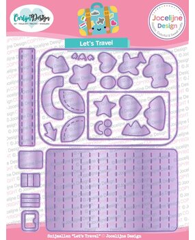 CarlijnDesign Snijmallen Let's Travel (CDJD-0060)
