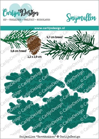 CarlijnDesign Dies Christmas Branches (CDSN-0181) CarlijnDesign Dies Christmas Branches (CDSN-0181)