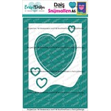 CarlijnDesign Snijmallen A6 Zeemeermin Hart (CDSN-0311)
