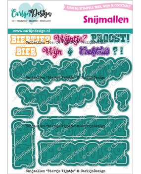 CarlijnDesign Snijmallen Biertje Wijntje (CDSN-0315)