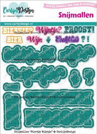 CarlijnDesign Snijmallen Biertje Wijntje (CDSN-0315) CarlijnDesign Snijmallen Biertje Wijntje (CDSN-0315)