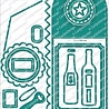 CarlijnDesign Snijmallen Fles Label (CDSN-0316) CarlijnDesign Snijmallen Fles Label (CDSN-0316)