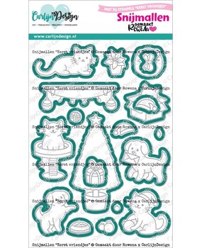 CarlijnDesign Snijmallen Kerst Vriendjes (CDSN-0318)