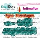 CarlijnDesign Snijmallen Fijne Feestdagen Piek (CDSN-0319)