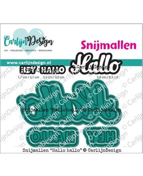 CarlijnDesign Snijmallen Hallo Hallo (CDSN-0320)
