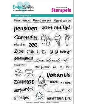 CarlijnDesign Stempels Zomerse Teksten (CDST-0147)