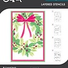 Sizzix Stencil by Stacey Park A6 A Wreath in Time (4pcs) (666903) Sizzix Stencil by Stacey Park A6 A Wreath in Time (4pcs) (666903)