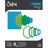 Sizzix Framelits Die by Stacey Park Reversed Belinda Stitched Hexagons (10pcs) (666844)