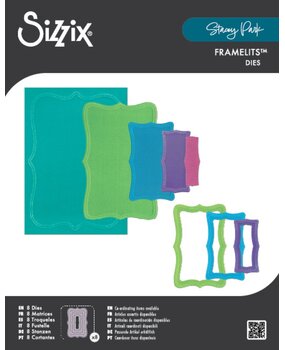 Sizzix Framelits Die by Stacey Park Reversed Doris Dotted Top Note (8pcs) (666847) Sizzix Framelits Die by Stacey Park Reversed Doris Dotted Top Note (8pcs) (666847)