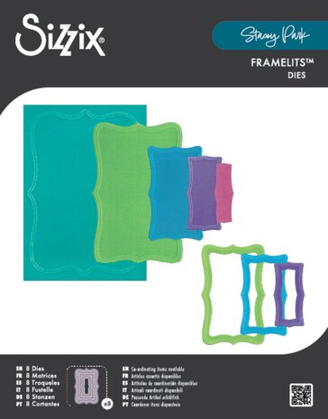Sizzix Framelits Die by Stacey Park Reversed Doris Dotted Top Note (8pcs) (666847) Sizzix Framelits Die by Stacey Park Reversed Doris Dotted Top Note (8pcs) (666847)