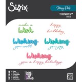 Sizzix Thinlits Die by Stacey Park Take Two's, Wish Sentiment (14pcs) (666900) Sizzix Thinlits Die by Stacey Park Take Two's, Wish Sentiment (14pcs) (666900)