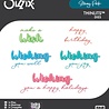 Sizzix Thinlits Die by Stacey Park Take Two's, Wish Sentiment (14pcs) (666900) Sizzix Thinlits Die by Stacey Park Take Two's, Wish Sentiment (14pcs) (666900)