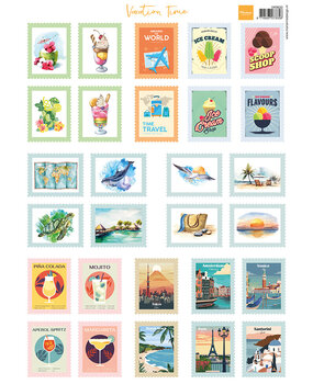 Marianne Design Decoupage A4 Sheet Stamps Vacation Time (VK9633)