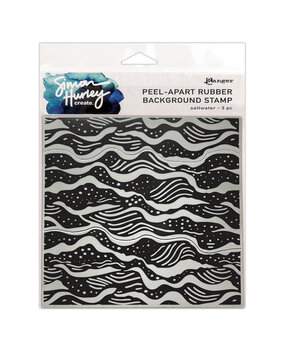 Ranger Simon Hurley create. Background Stamp 6x6 Inch Saltwater (Peel Apart) (HUR91677)