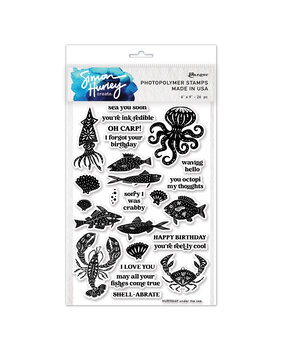 Ranger Simon Hurley create. Photopolymer Stamps 6x9 Inch Under the Sea (HUR90649)