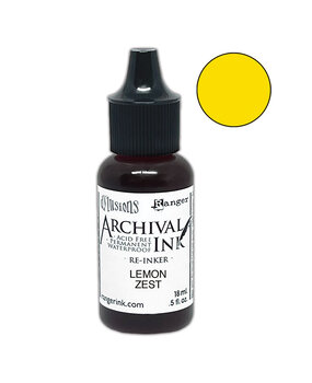 Ranger Dyan Reaveley Dylusions Archival Ink Lemon Zest Re-Inker 0.5 fl oz (ARD92186)