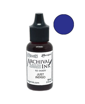 Ranger Dyan Reaveley Dylusions Archival Ink Just Indigo Re-Inker 0.5 fl oz (ARD92179)