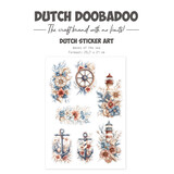 Dutch Doobadoo Waves at the Sea A4 Dutch Stickers Art Transparant (491.201.006)