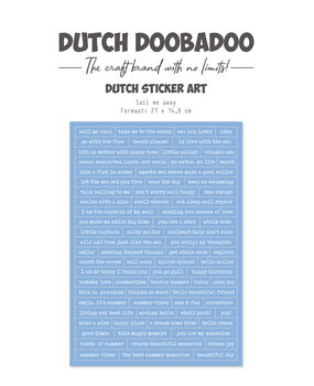 Dutch Doobadoo Waves at the Sea A5 Dutch Stickers Art Sail Me Away (491.200.038)