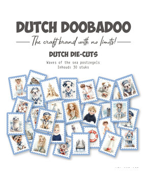 Dutch Doobadoo Waves at the Sea A7 Dutch Die-Cuts Waves of the Sea Postzegels (30pcs) (474.007.063)