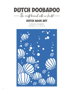 Dutch Doobadoo Waves at the Sea Mask Art A5 Bubbles (470.715.182)