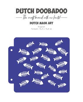 Dutch Doobadoo Waves at the Sea Mask Art A5 Visgraat (470.715.159)