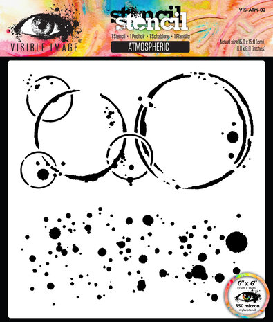 Visible Image Atmospheric 6x6 Inch Stencil (VIS-ATM-02) Visible Image Atmospheric 6x6 Inch Stencil (VIS-ATM-02)