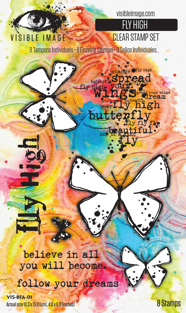 Visible Image Fly High 4x6 Inch Stamp Set (VIS-BFA-01) Visible Image Fly High 4x6 Inch Stamp Set (VIS-BFA-01)