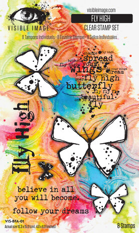 Visible Image Fly High 4x6 Inch Stamp Set (VIS-BFA-01) Visible Image Fly High 4x6 Inch Stamp Set (VIS-BFA-01)